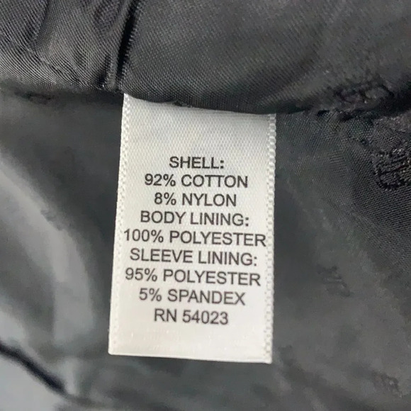 Banana Republic Women’s black & white striped blazer size 4 With zipper closure - Picture 9 of 9